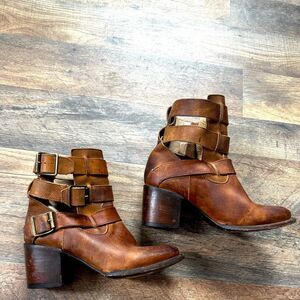 Freebird by Steven Rollin Bootie in Tan Size 6